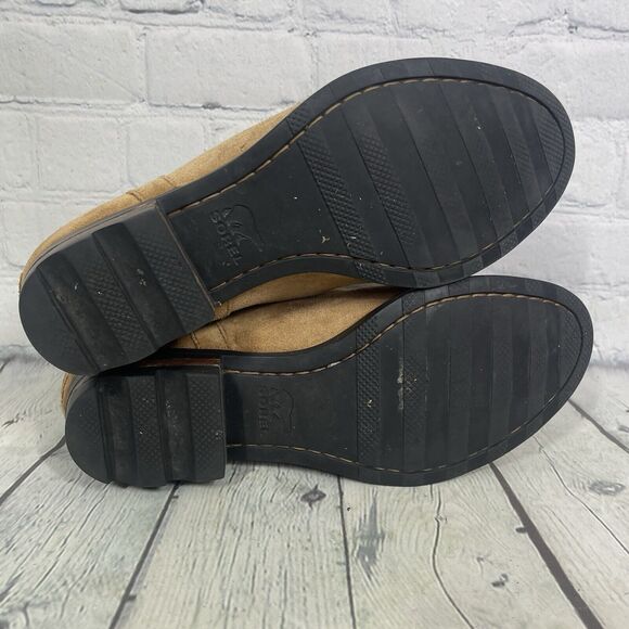 Sorel Ankle Booties Women Size 10 Lolla Brown Suede Leather Waterproof Cut Out - Picture 6 of 13
